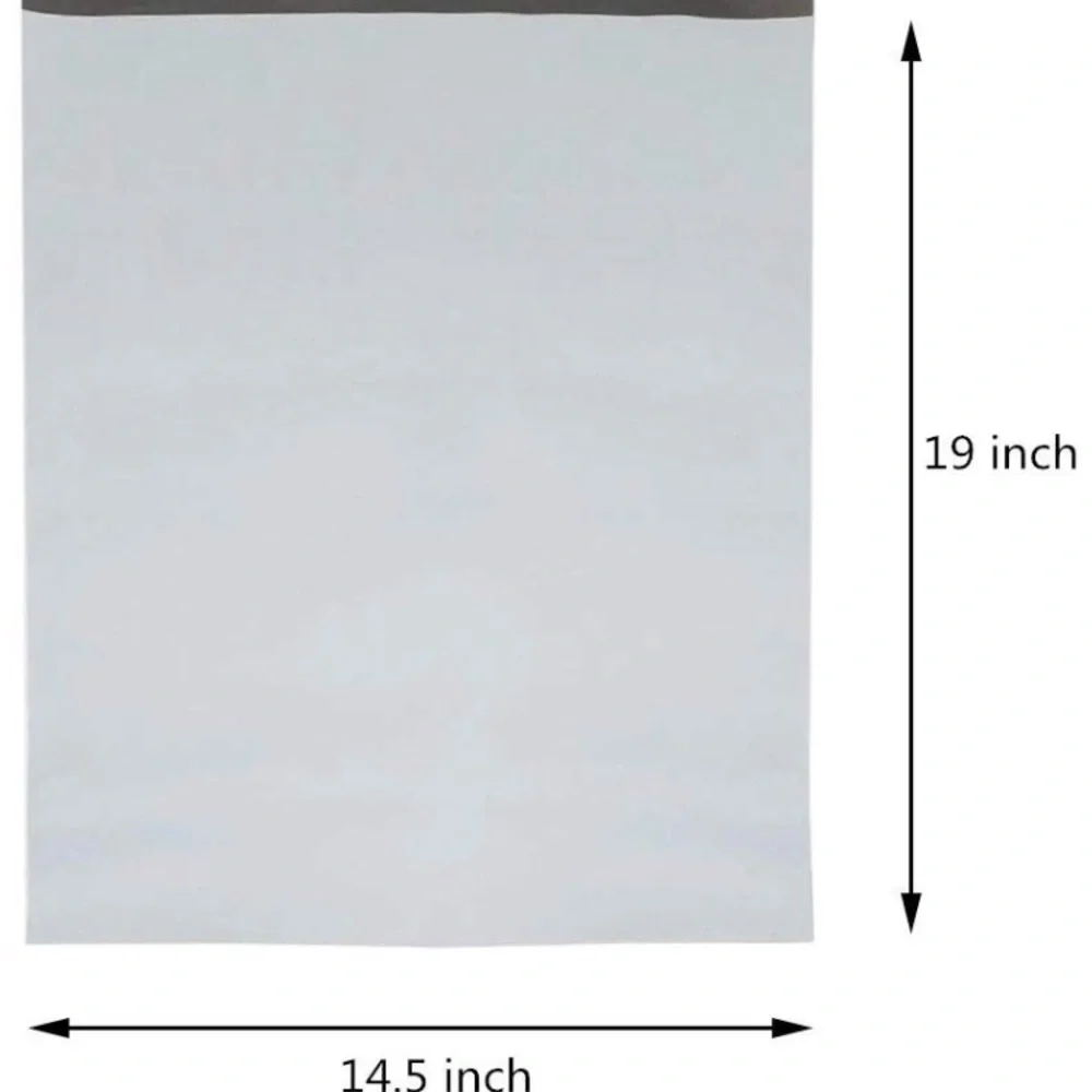 100 💯 14.5 X 19  RESELLER WHITE POLY MAILERS